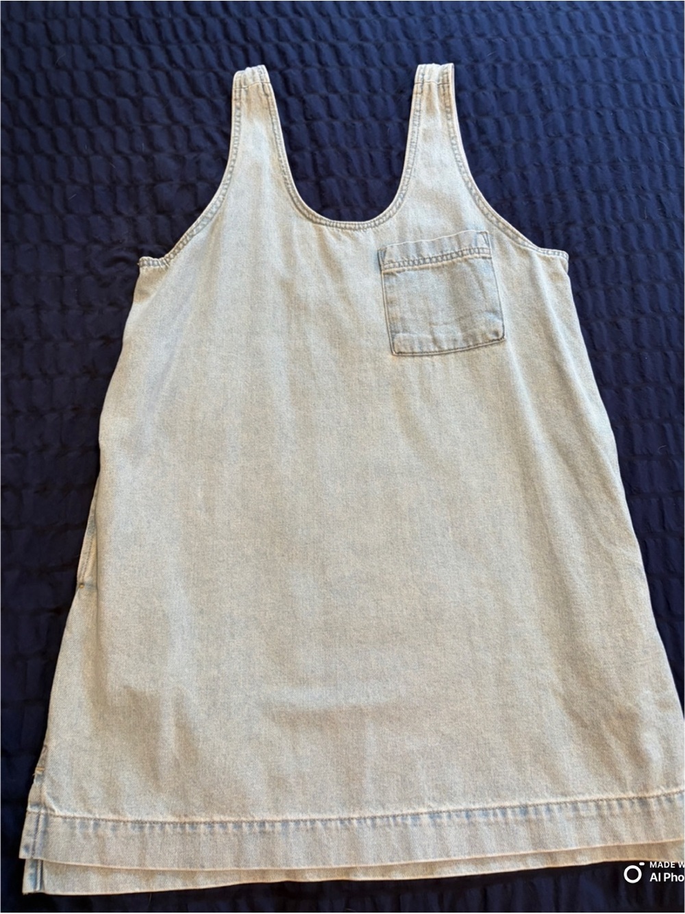 Like NEW- Denim smock jumper - with pockets